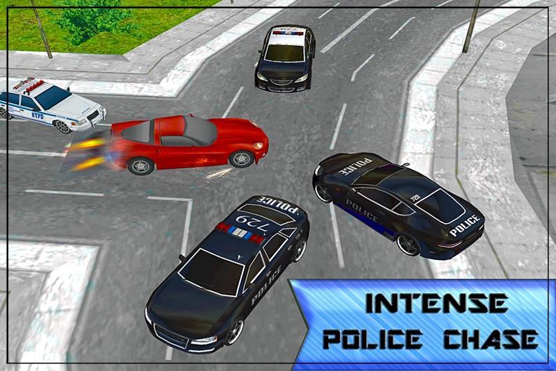 Real Car Police Escape Driving