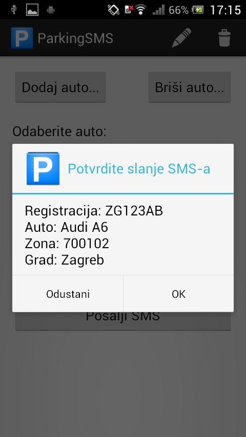 Parking SMS