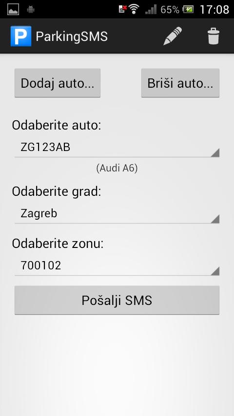 Parking SMS