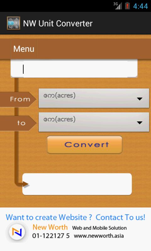 Myanmar NW Unit Converter