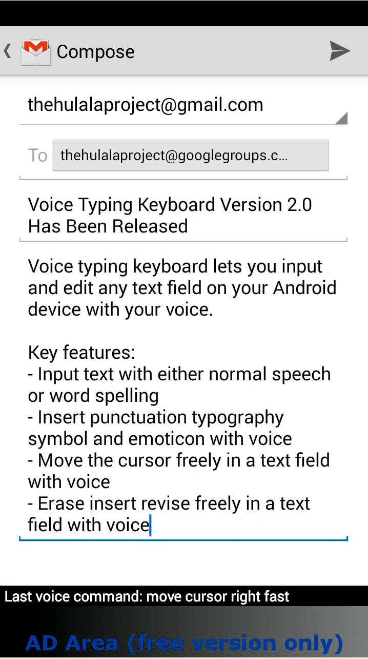Voice Typing Keyboard VTK Free