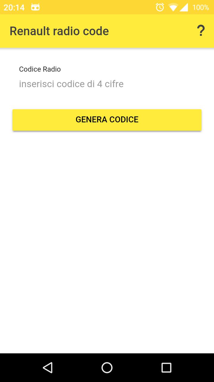Radio Code for Renault
