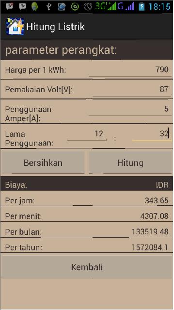 Hitung Tarif Listrik