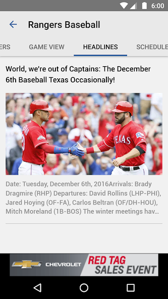 Baseball Texas - Rangers News