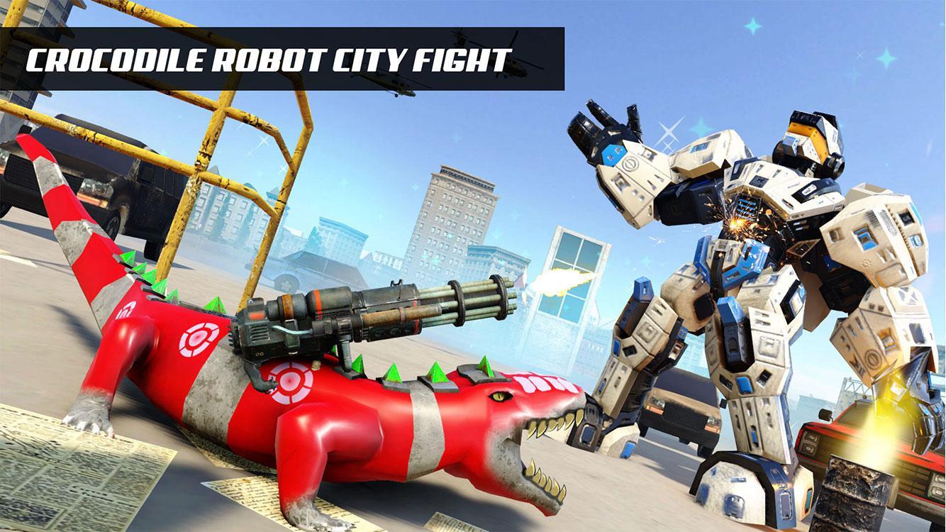 Real Robot Crocodile Game: robot transforming