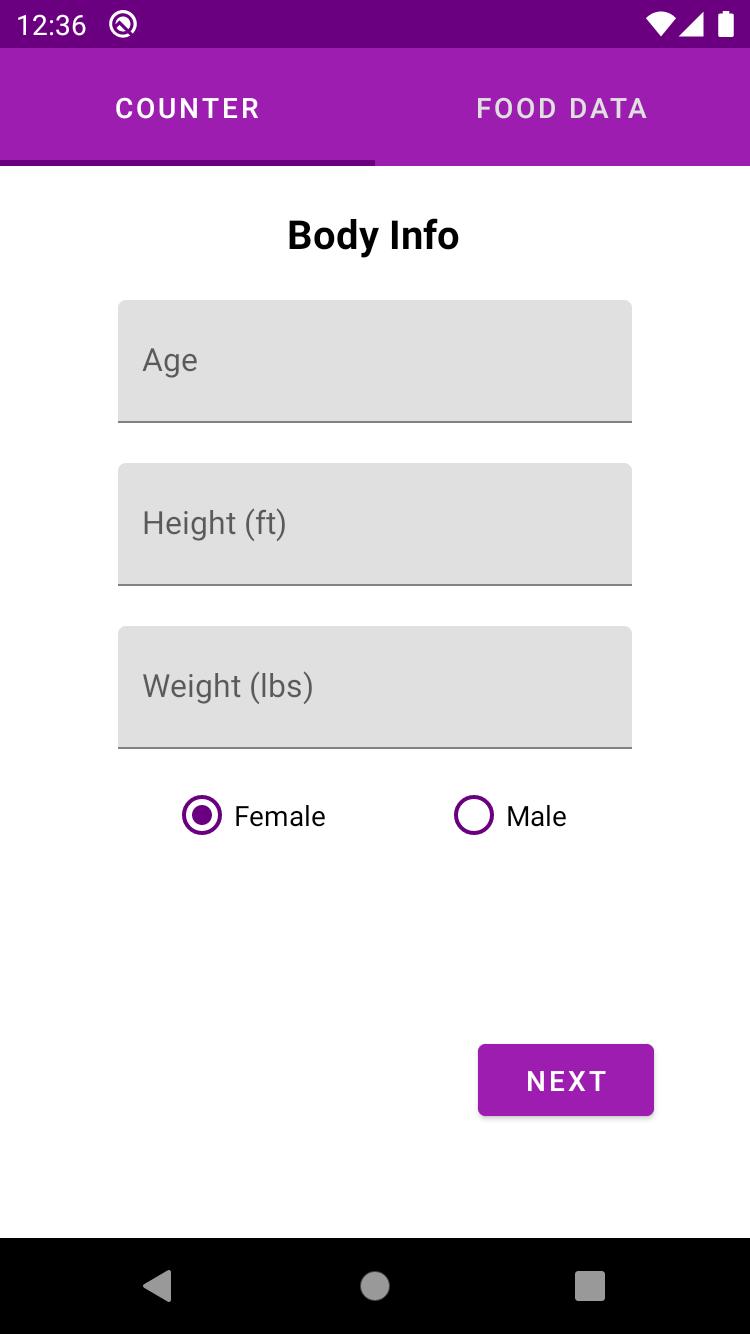 Calories & Protein Calculator