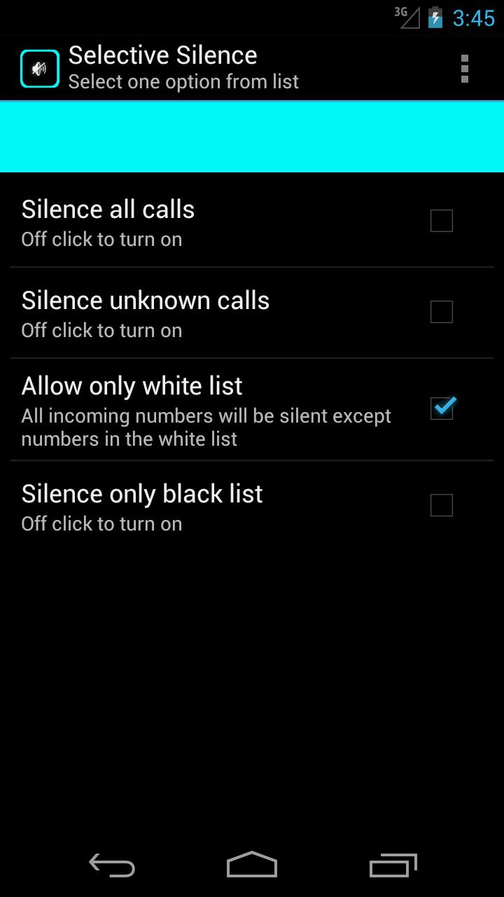 silence ( silent mode) manager