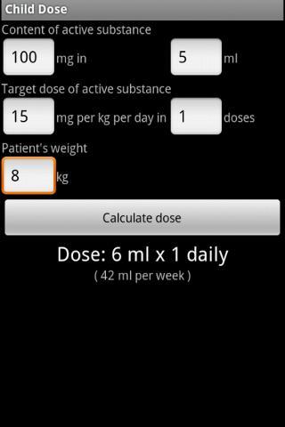 Child dose