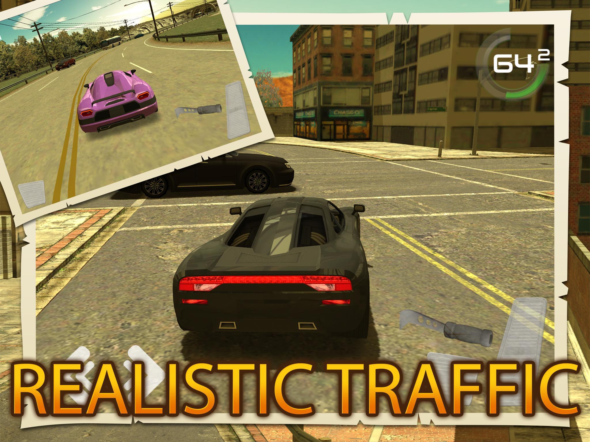 Asphalt City Traffic Drive