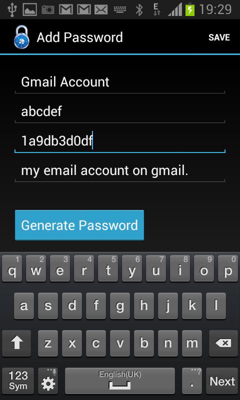 Passwords Diary