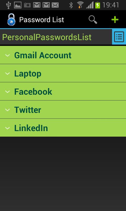 Passwords Diary