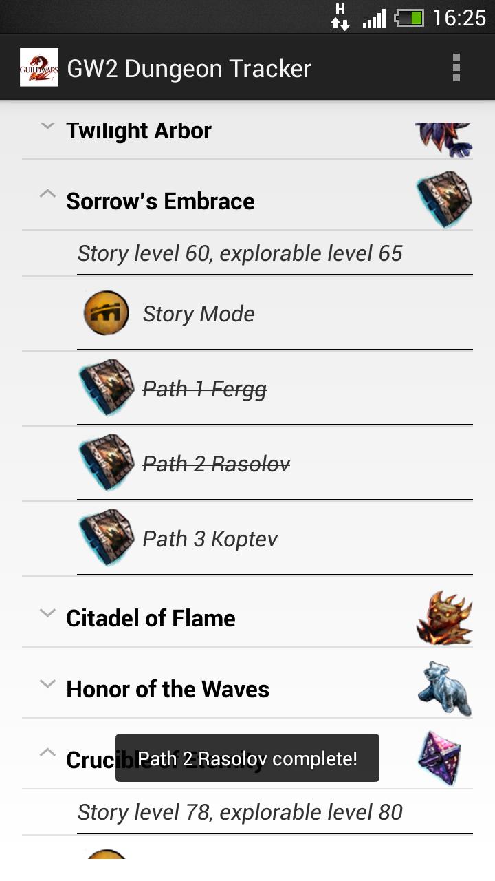 GW2 Dungeon Tracker