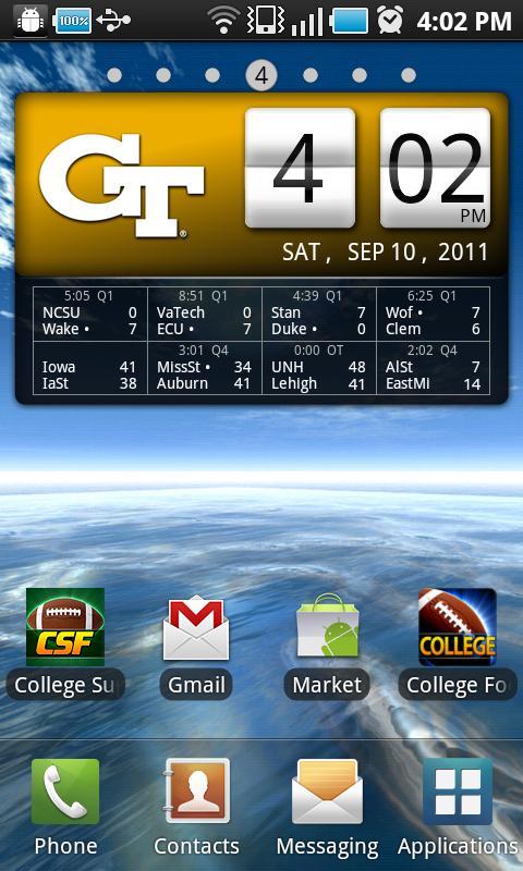 Georgia Tech Live Clock