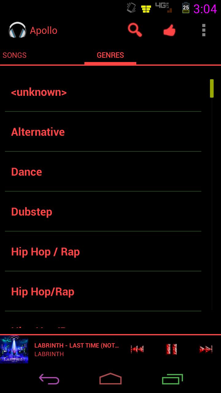 Apollo Raging Red Theme