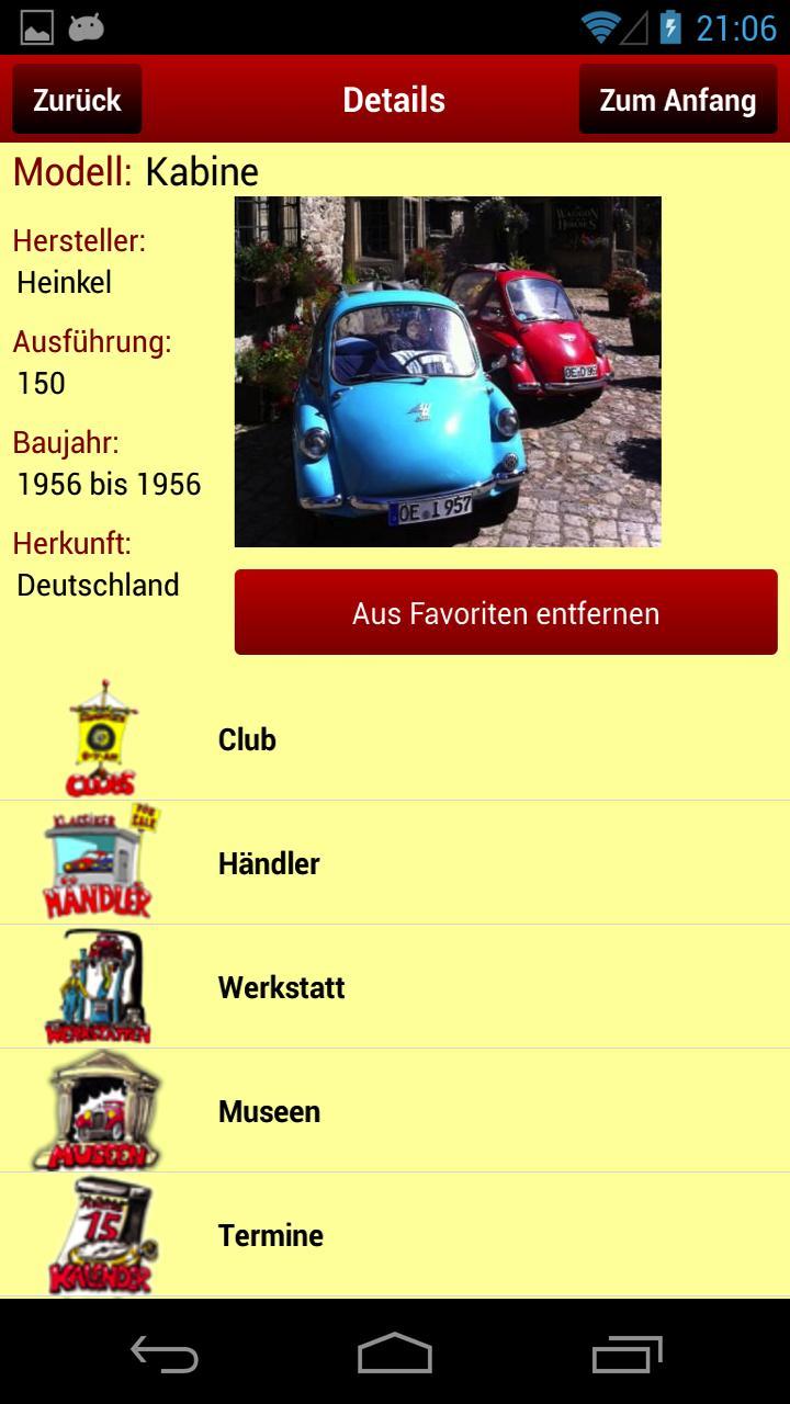 Oldtimer Youngtimer App