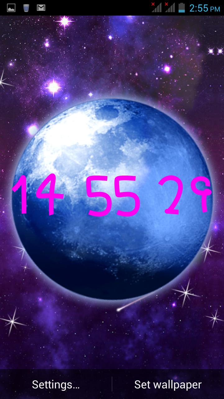 Galaxy Time Live wallpaper