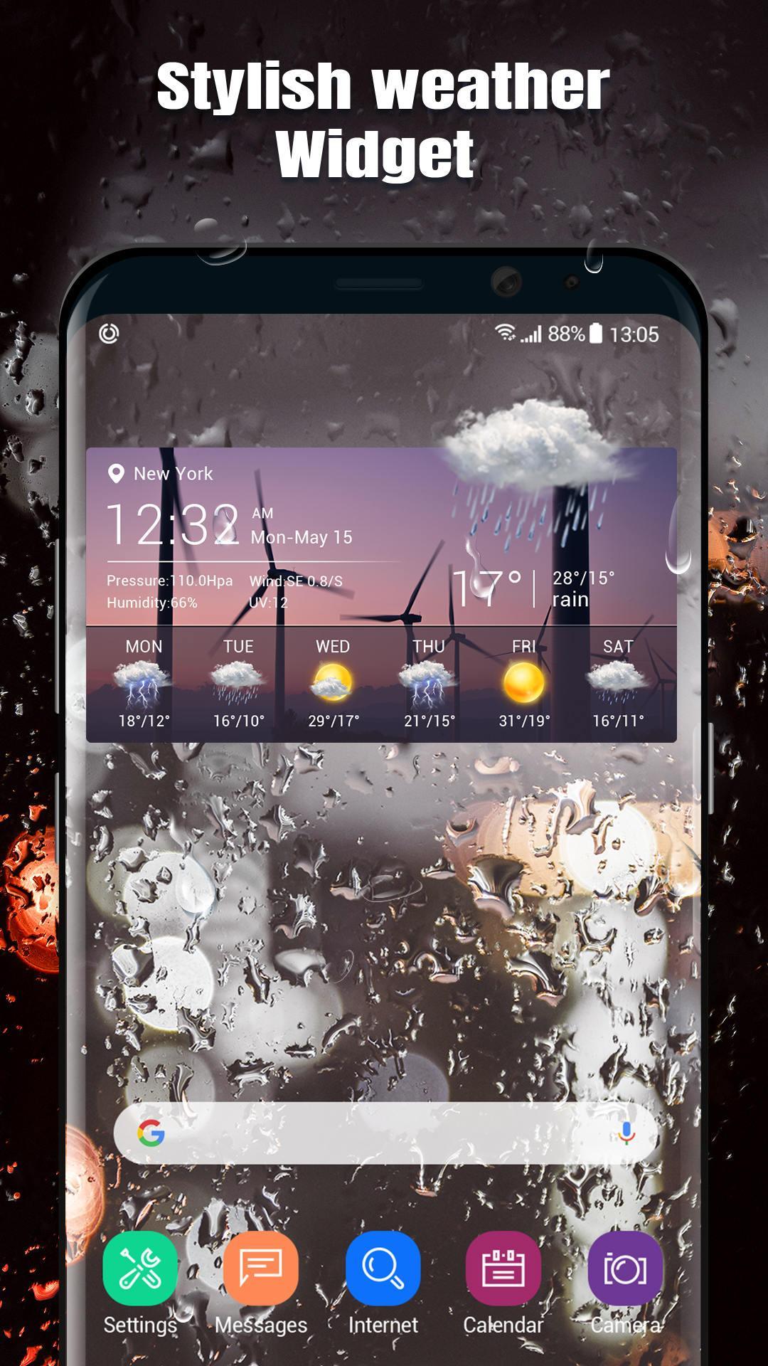 6-Day weather widget&Forecast