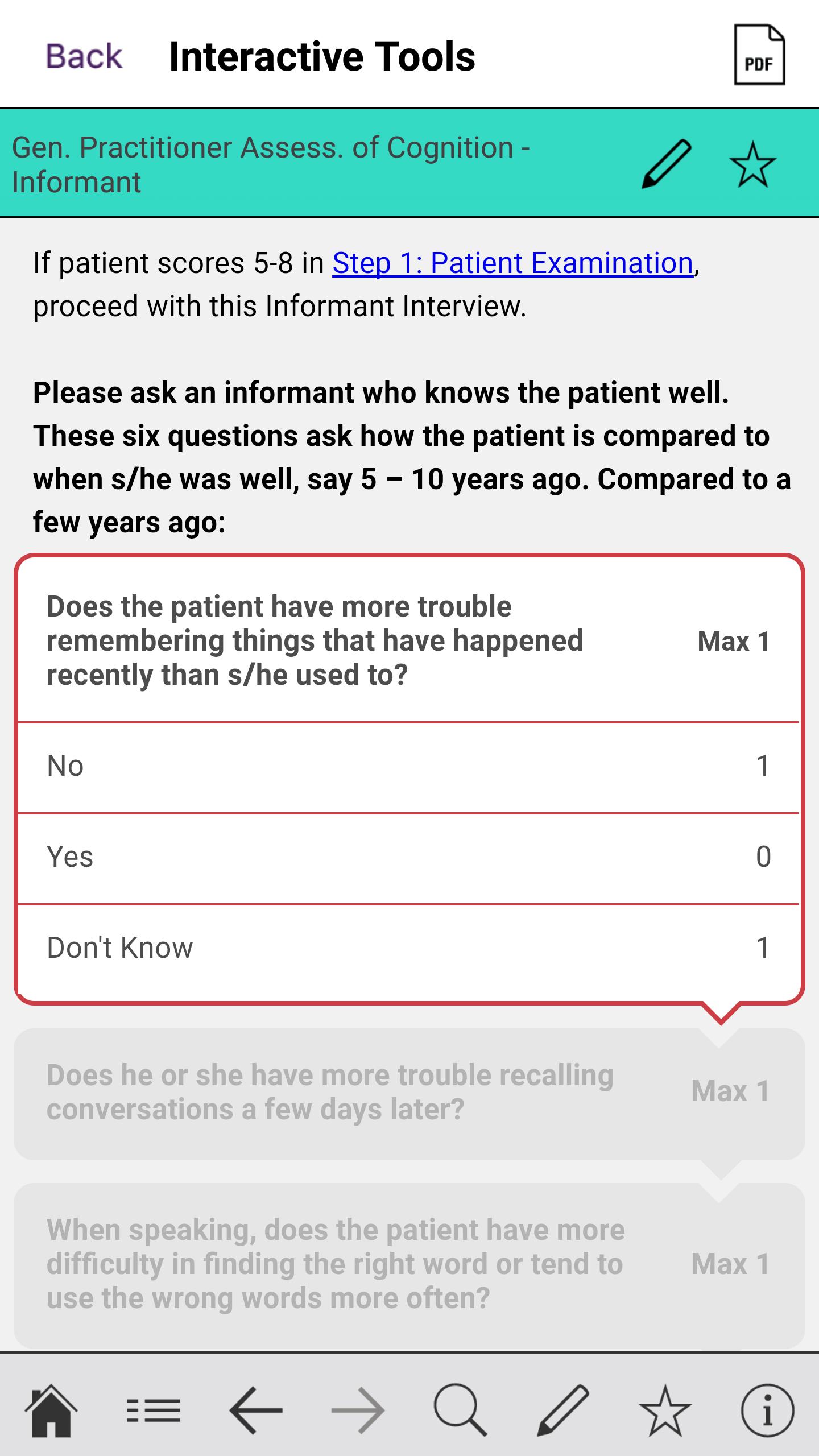 Alzheimer's Disease Pocketcard