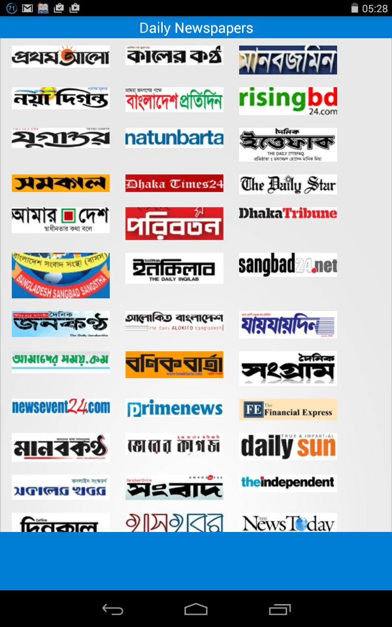 All Bangla Newspapers