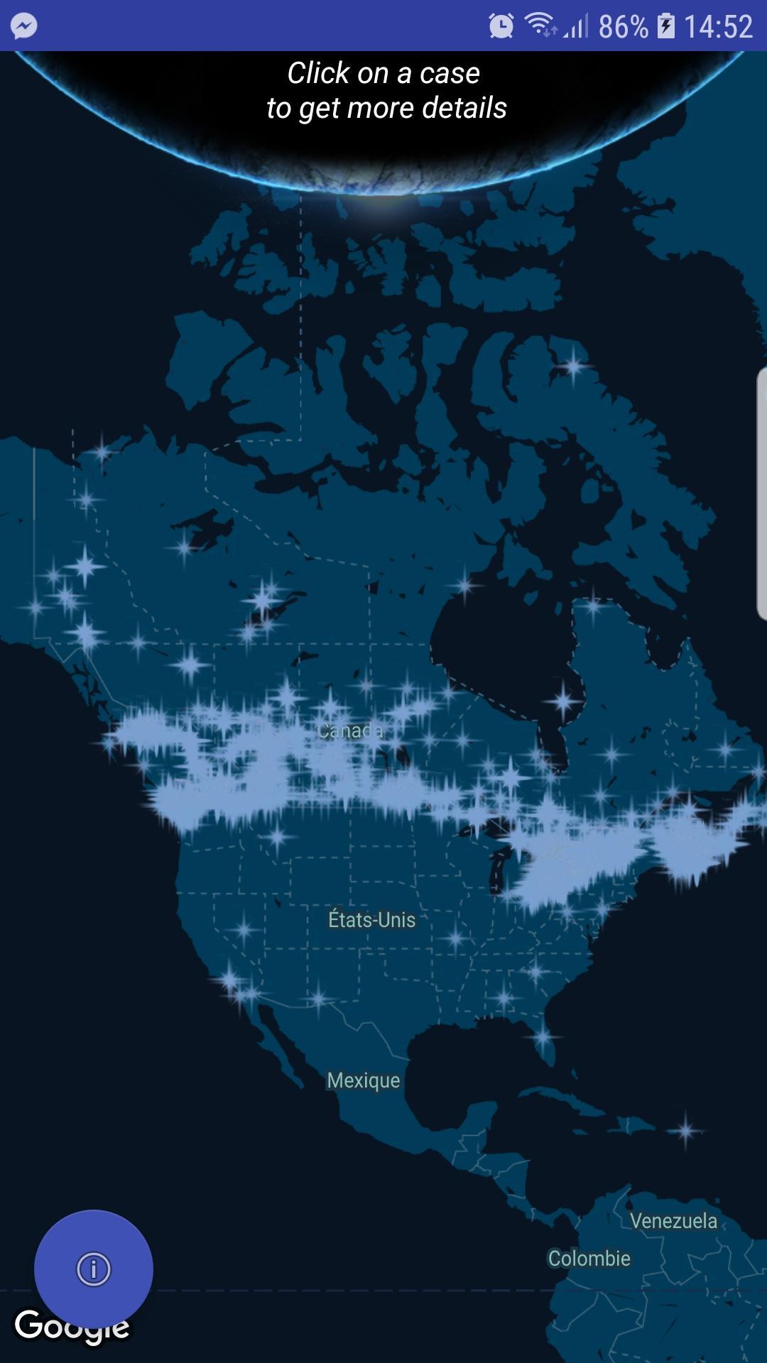 UFO: The Canada map