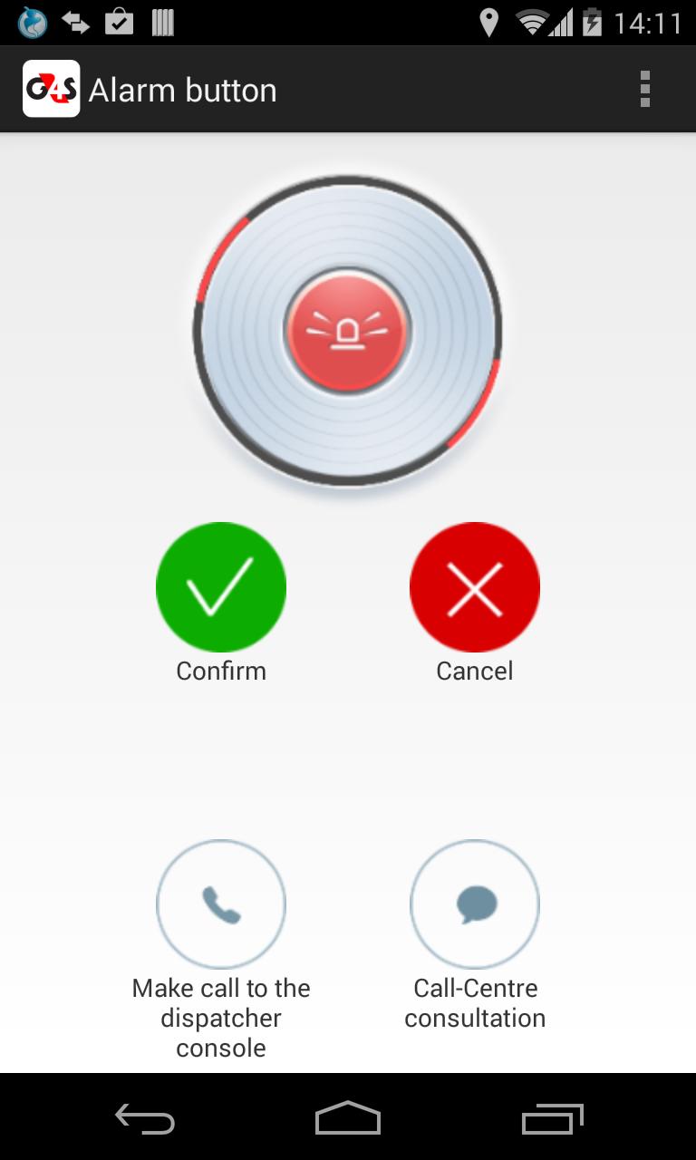 Alarm button - G4S