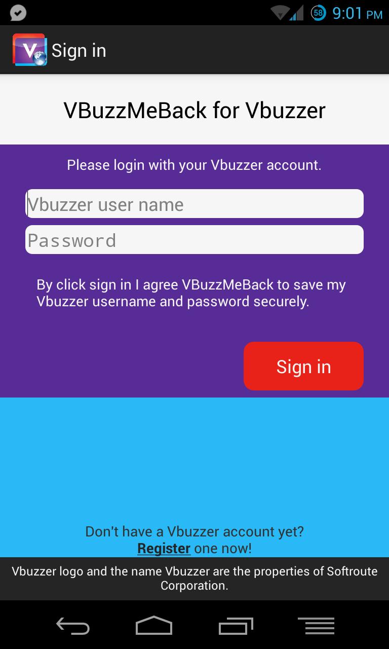 Vbuzzer web call