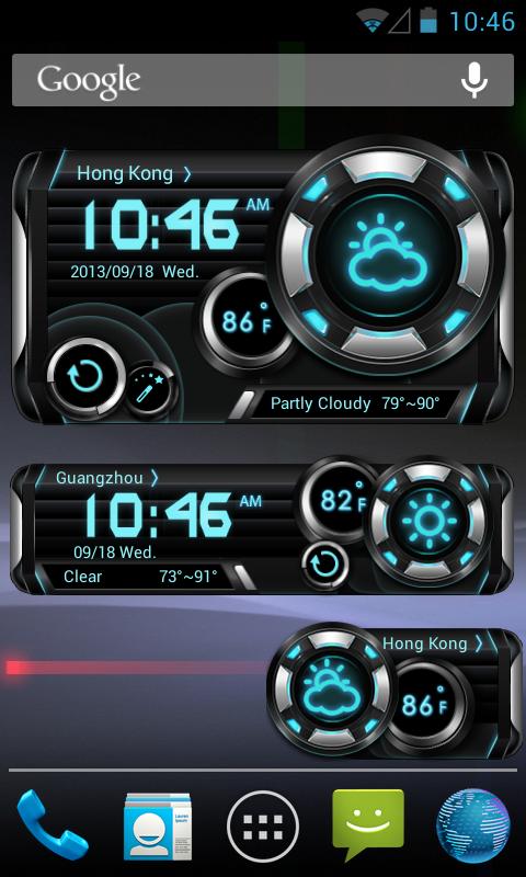 K-Turbo Weather Widget Theme