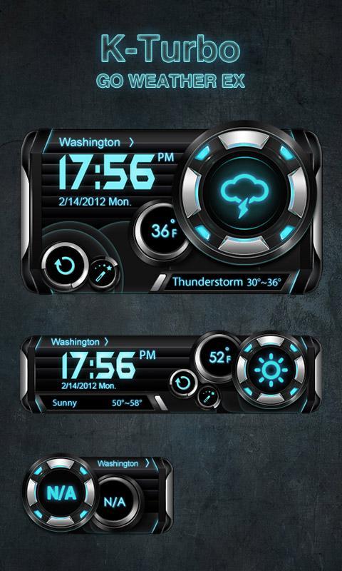 K-Turbo Weather Widget Theme
