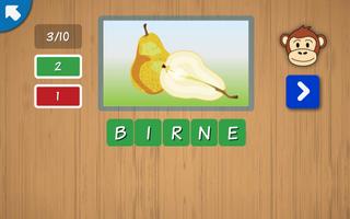 Kids learn German Words - practise to read, write