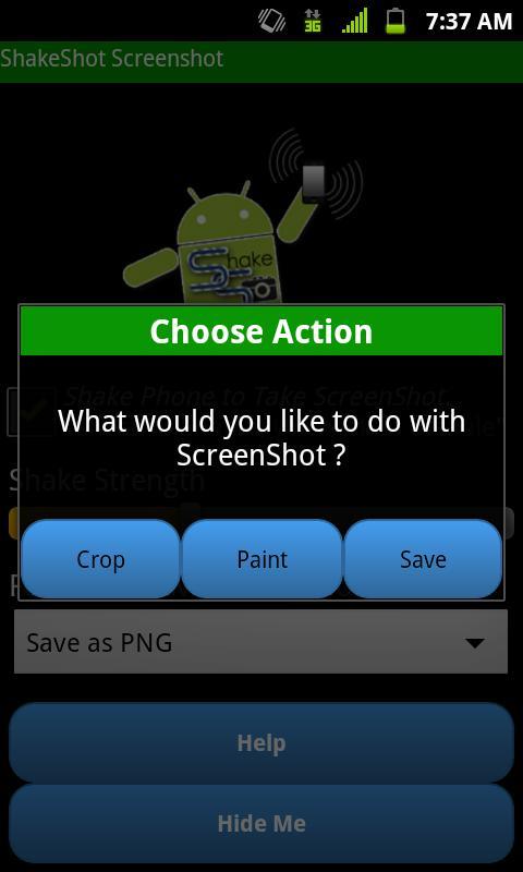 Screenshot ShakeShot Trial
