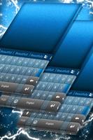Blue Keyboard Theme with Emoji