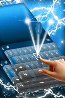 Blue Keyboard Theme with Emoji