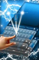 Blue Keyboard Theme with Emoji