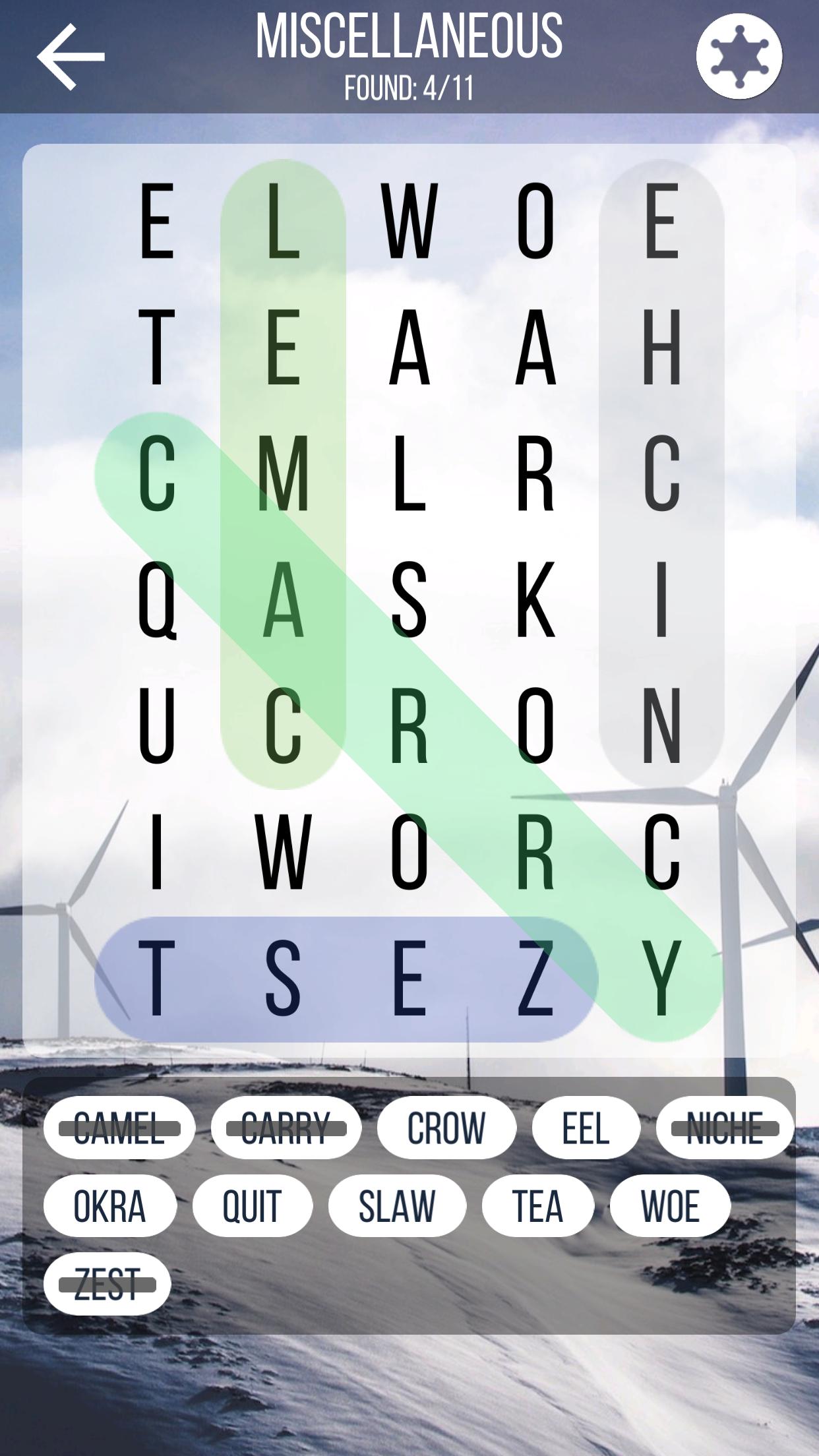 Word Pure Search Puzzle