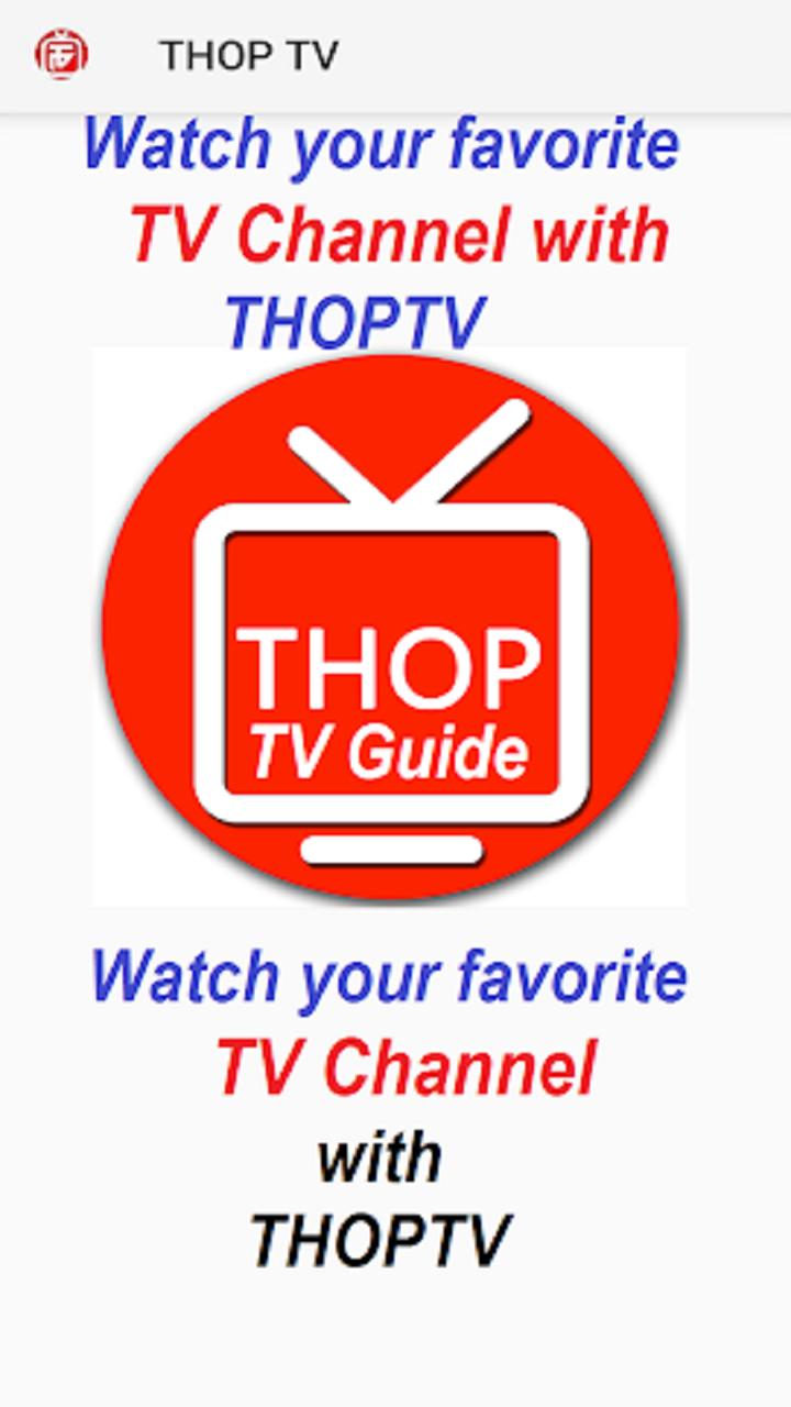 ThopTV Live Tv Guide 2019