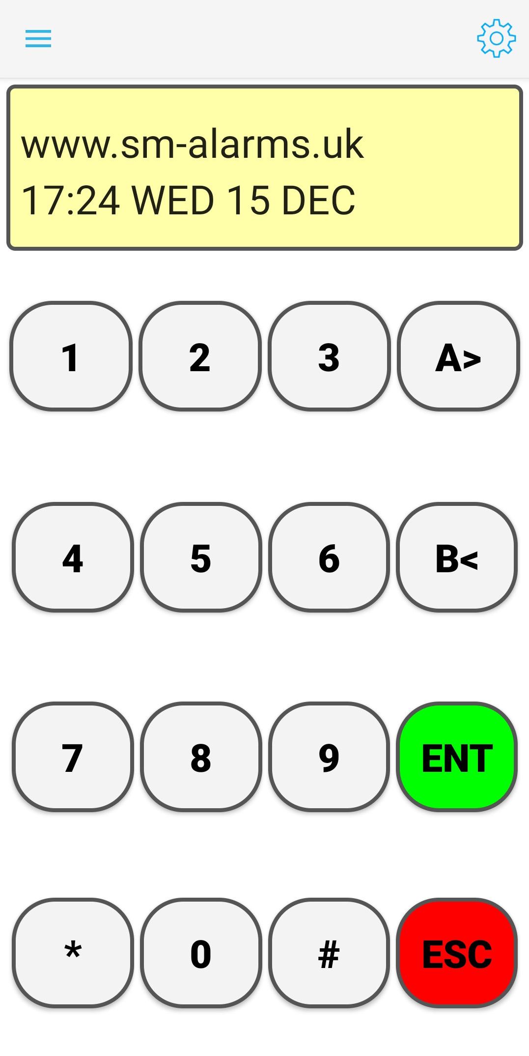 Galaxy Alarm VirtualKeypad