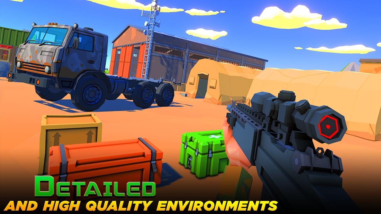 World War Polygon Shooting Game: Modern War Game