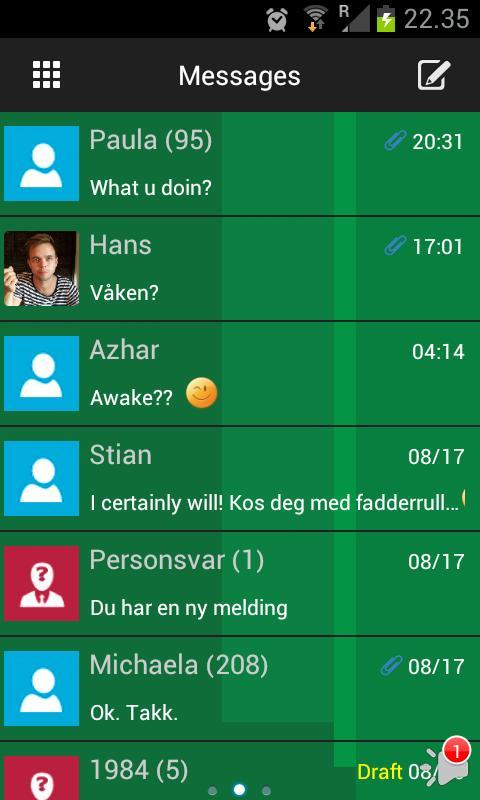 GO SMS Windows 8 Metro