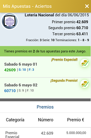 Loteria en internet desde 1996