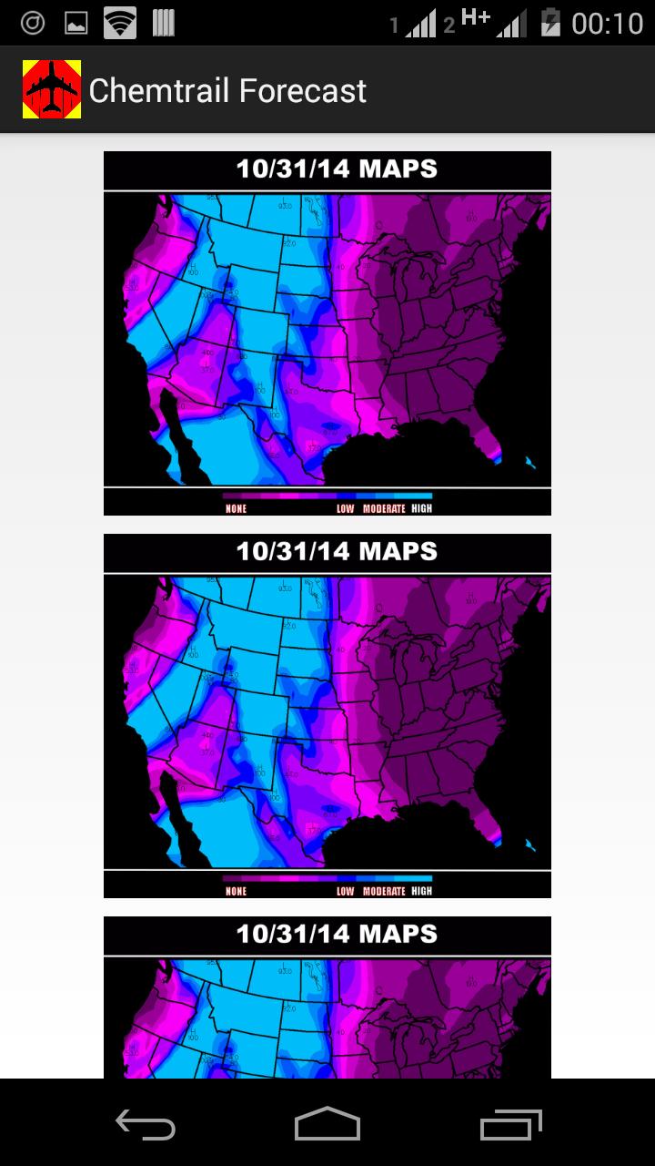 Chemtrail Forecast