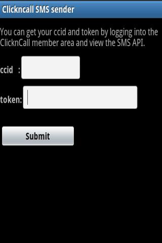 ClicknCall SMS sender