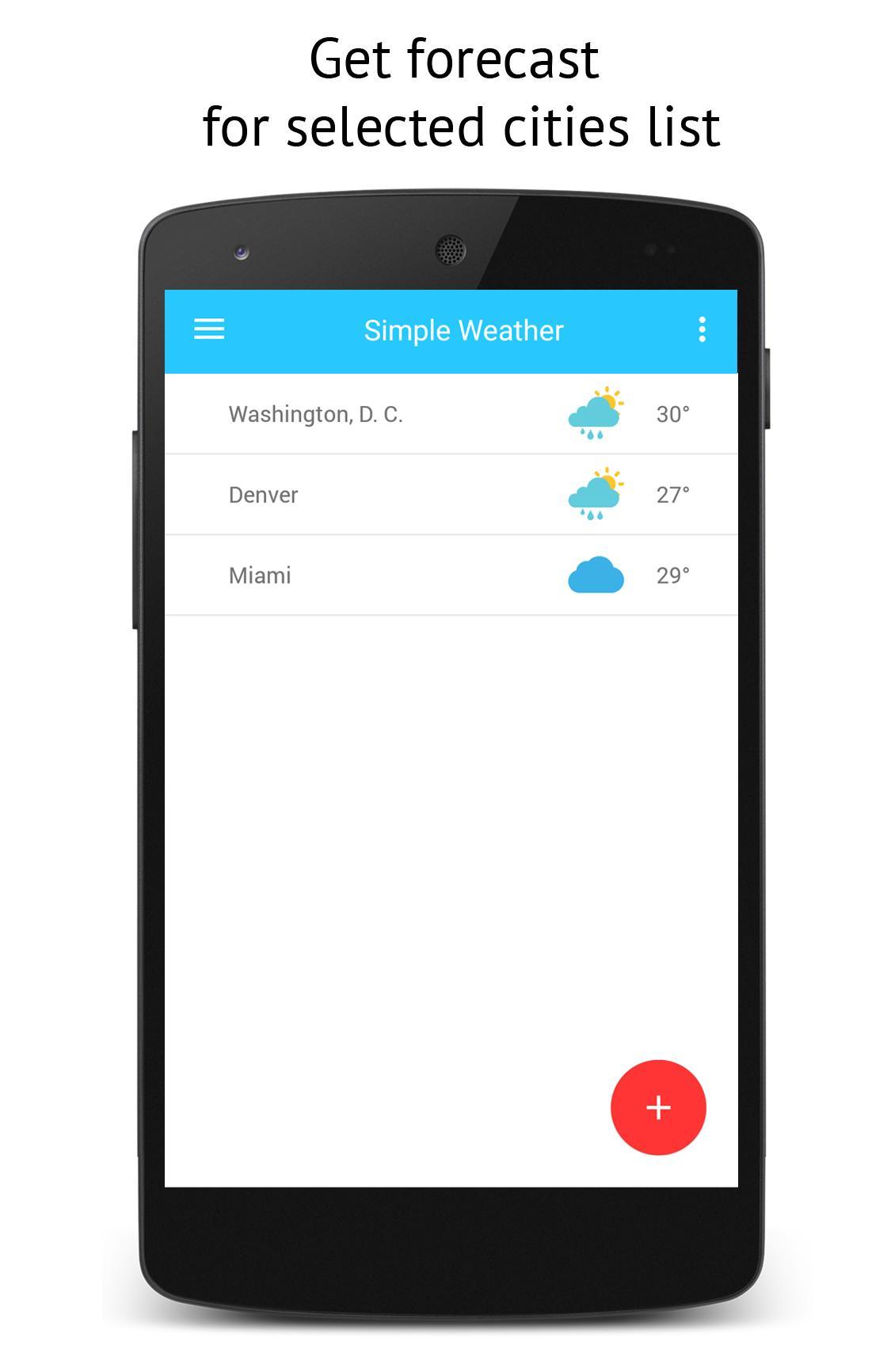 Simple Weather - your forecast