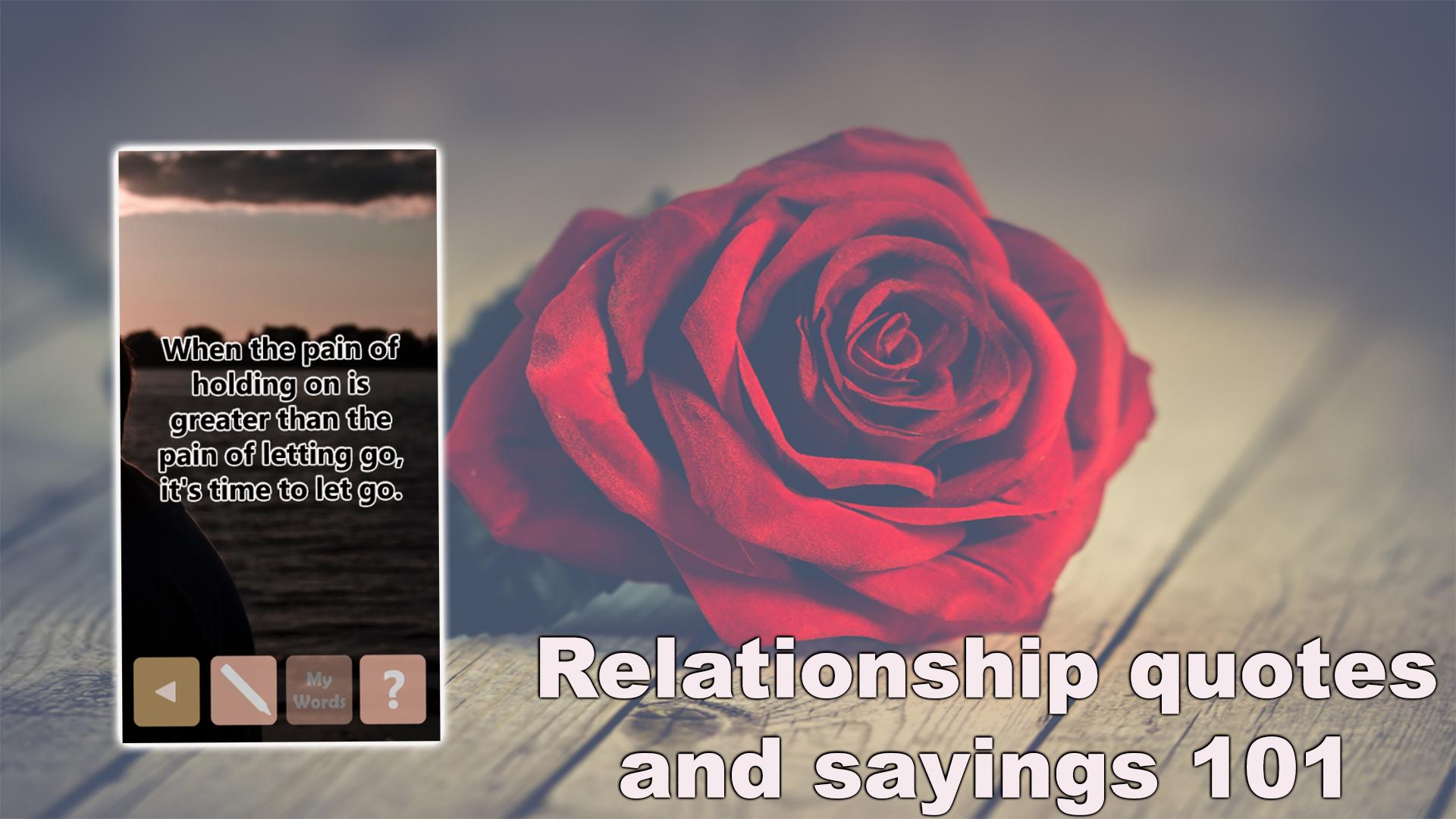 Relationship quotes and sayings 101