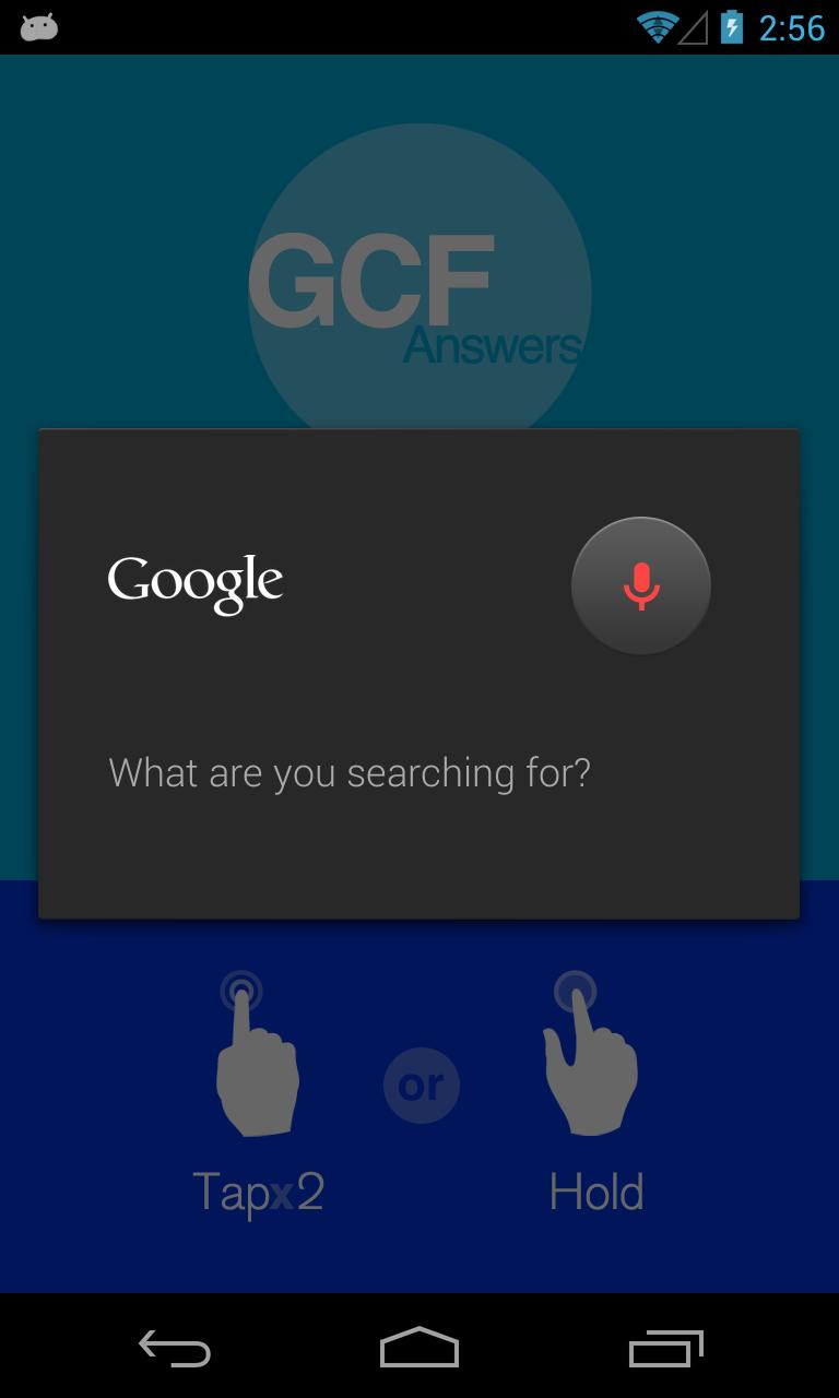 GCF Answers for Word