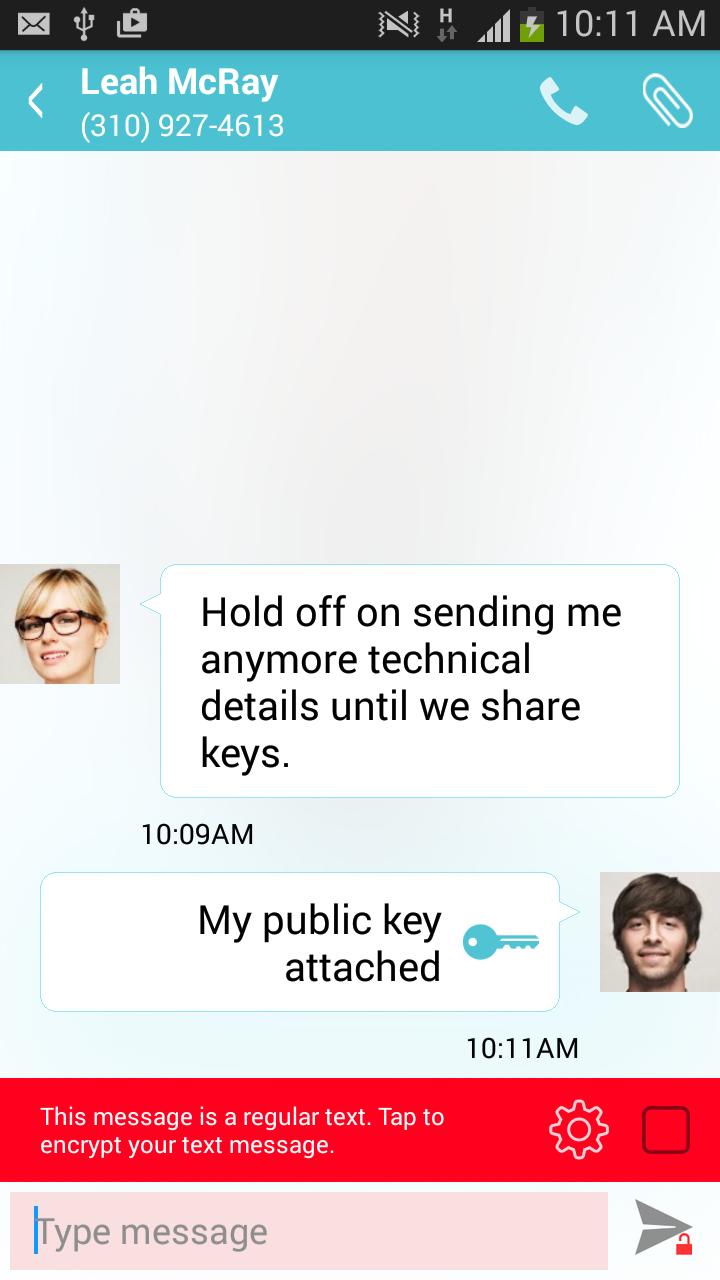 Secure Messenger encrypted SMS