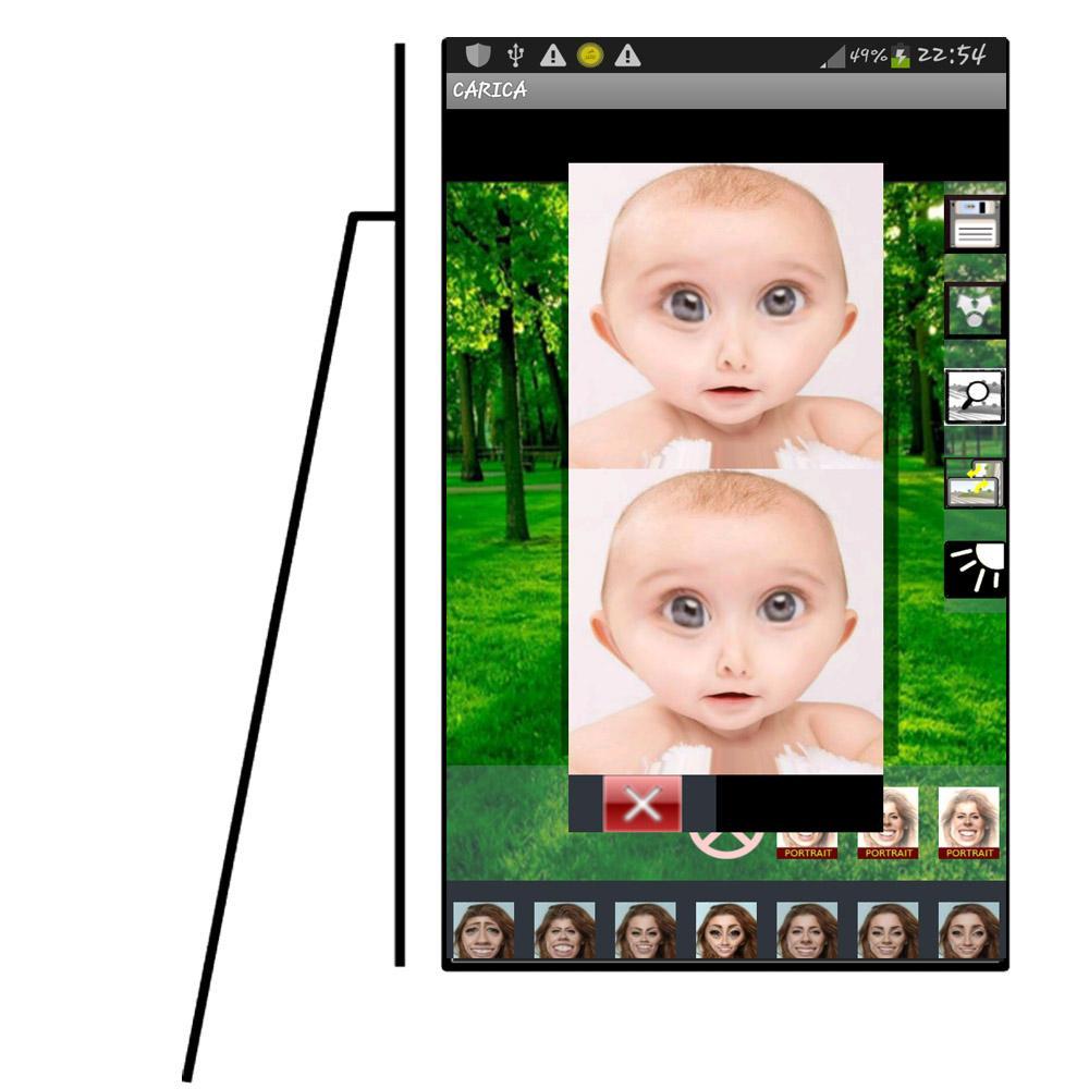 snap face-CARICA sur photo