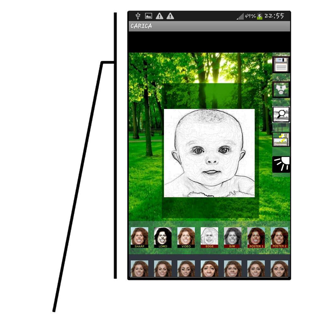 snap face-CARICA sur photo