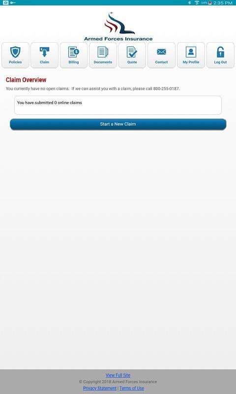 Armed Forces Insurance Mobile