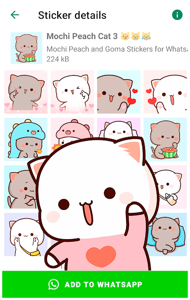 Mochi Cat Stickers WASticker