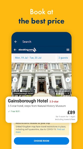 Booking Hotels with eBooking